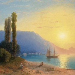 Sunset over Yalta